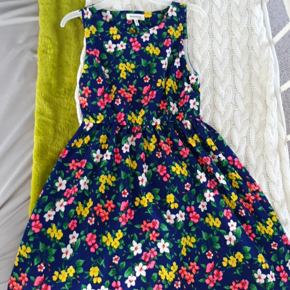 Floral Monteau Mini Dress